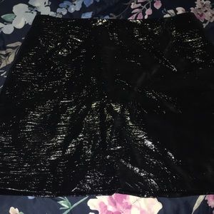 H&M rubber/leather skirt